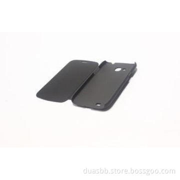 Black Samsung I869 Leather Mobile Phone Cases Anti-scratch